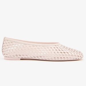 Reformation Mesh Ballet Flats in Light Pink